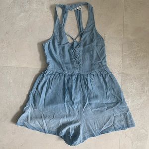 Denim-like Romper